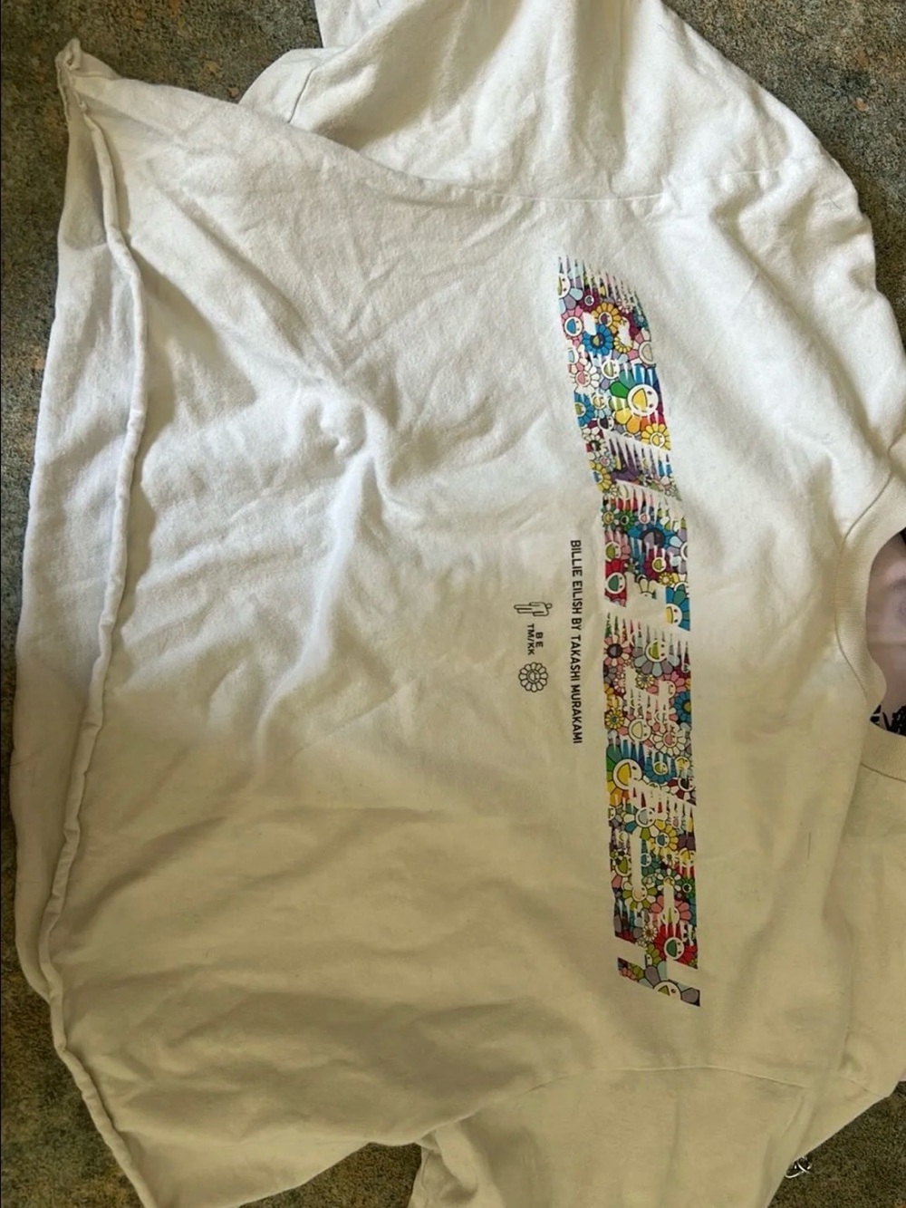 Billie Eilish White Graphic Hoodie